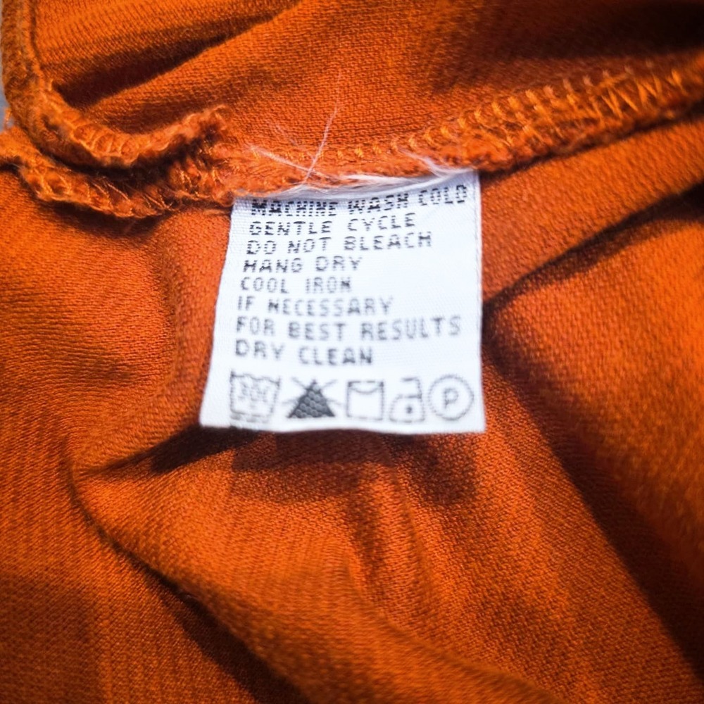 Tommy Bahama Men's Polo Shirt XL Orange/Rust Short Sleeve Pique - Picture 5 of 11